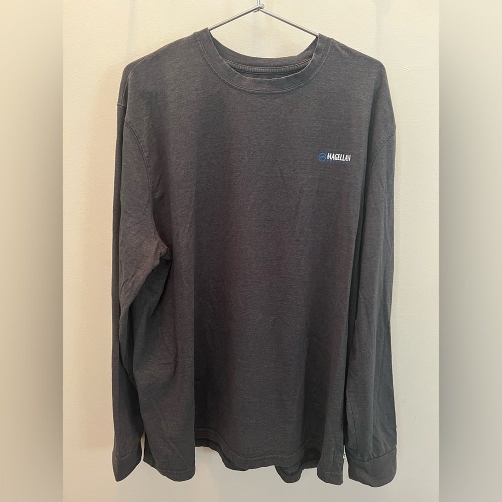 Magellan Outdoors Men’s Dark Gray Long Sleeve Tee Size 2XL